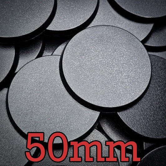 50mm Round Plain Plastic Base