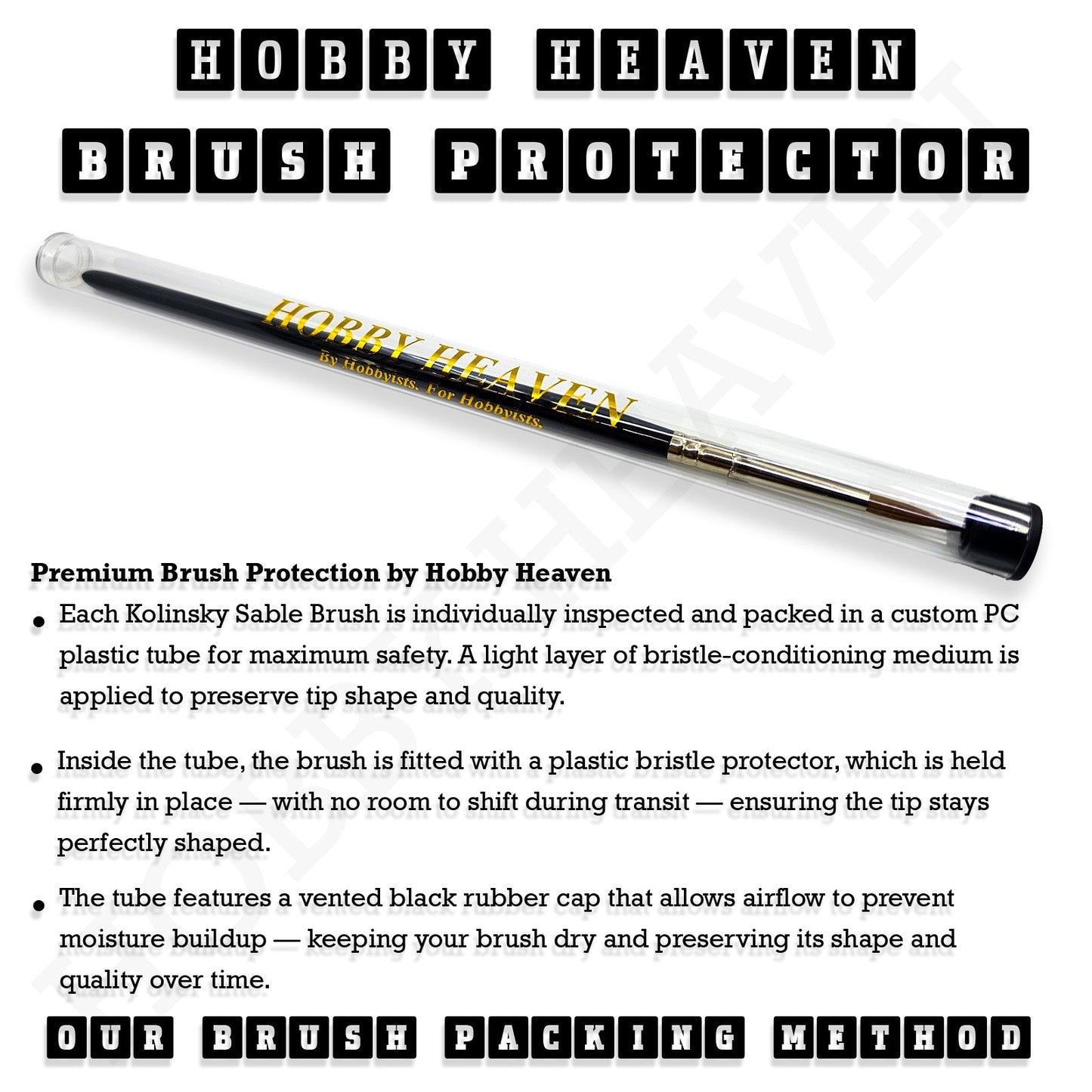 Hobby Heaven Kolinsky Sable Series 3 Brushes Singles and Sets
