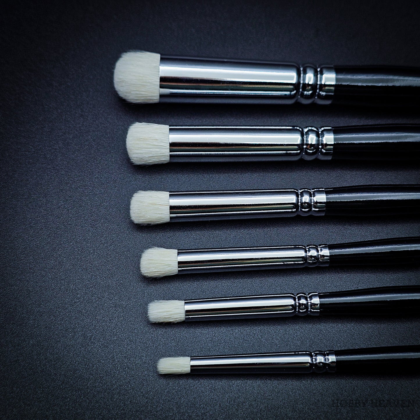 Hobby Heaven 6-Piece Dry Brush Set – XS to XXL Miniature Painting Brushes