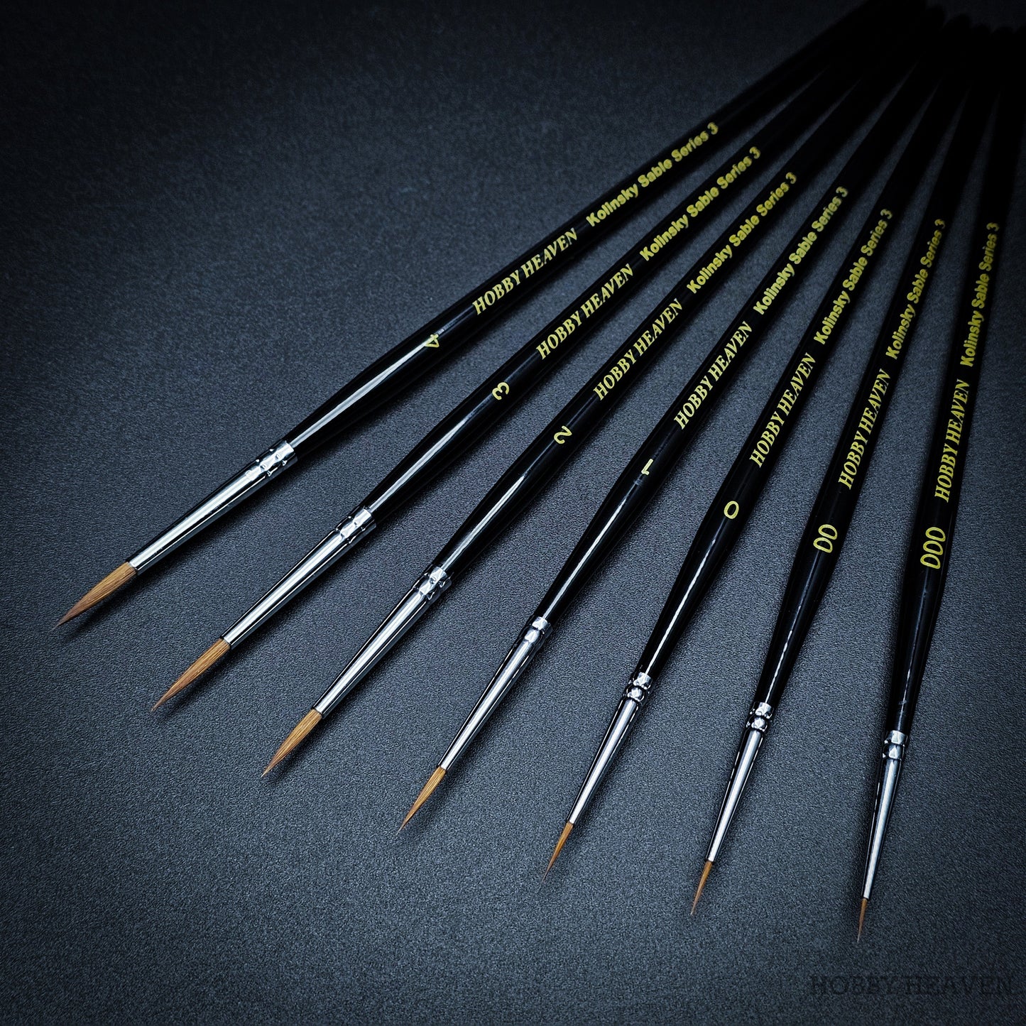 Hobby Heaven Kolinsky Sable Series 3 Brushes Singles and Sets