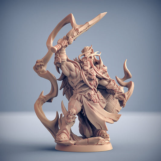 Orc Hero Kentargh Grotar | Frostmetal Clan | Fantasy D&D Miniature | Artisan Guild