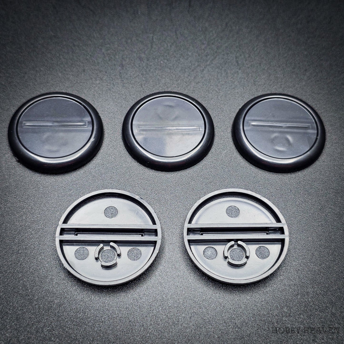 30mm Wide Lip Round Plastic Bases