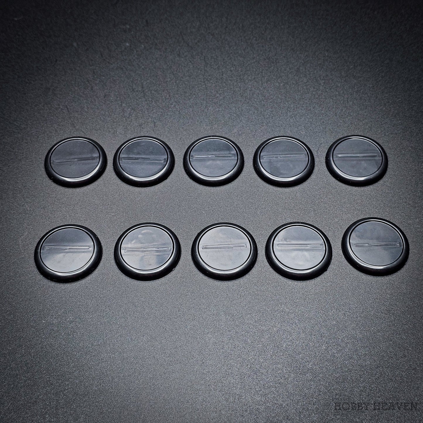 30mm Wide Lip Round Plastic Bases