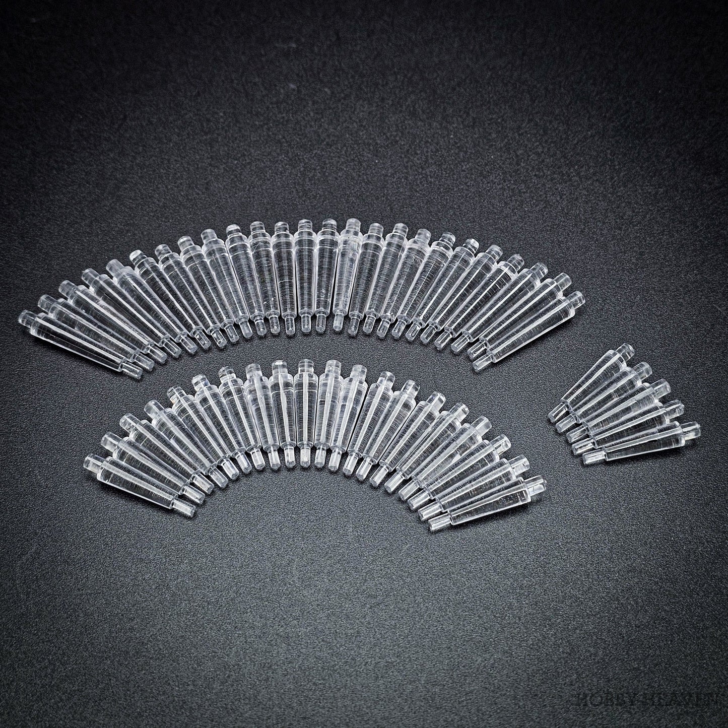 32mm Round Flying Clear Plastic Base