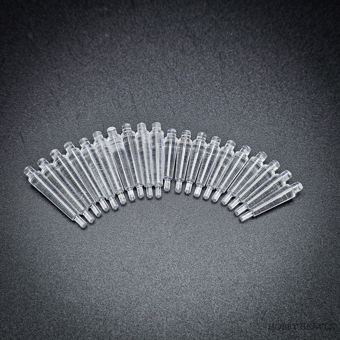 32mm Round Flying Clear Plastic Base