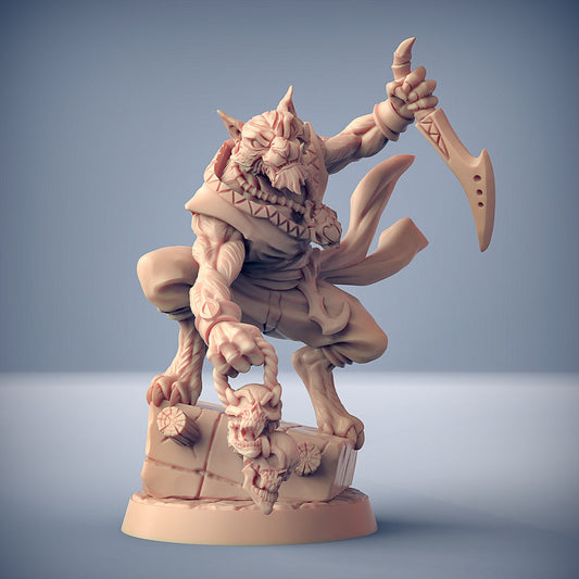 Headhunter A | Rakshakin Headhunter | Fantasy D&D Miniature | Artisan Guild