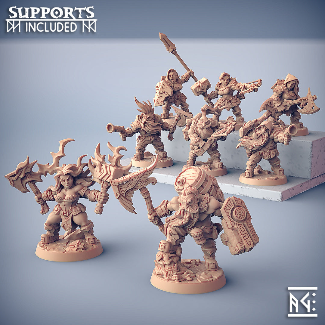 Oathbreaker Miniatures | Dwarven Oathbreakers | Fantasy D&D Miniature | Artisan Guild