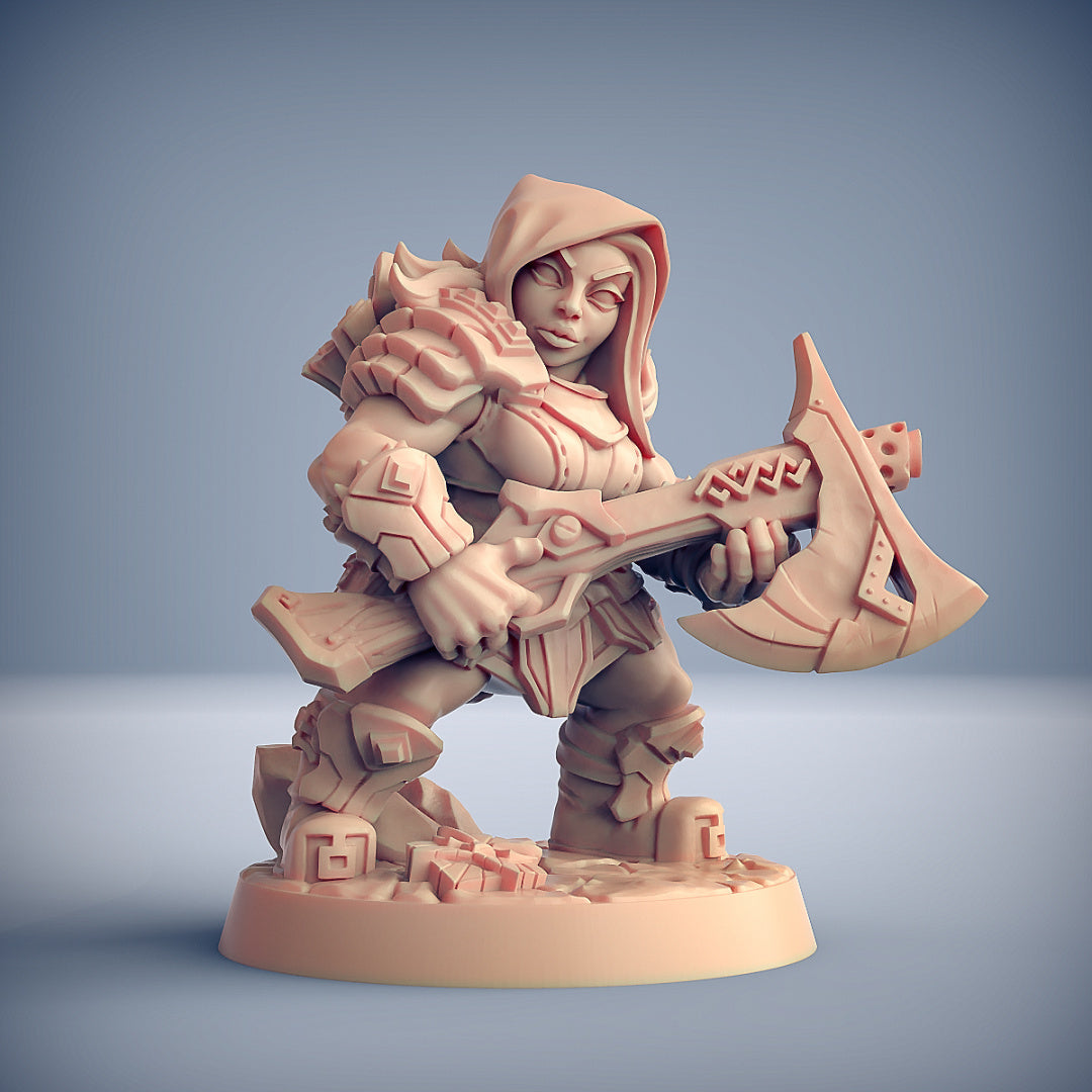 Dwarf D | Dwarven Oathbreakers | Fantasy D&D Miniature | Artisan Guild