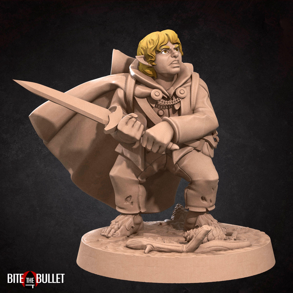 Halfling Explorer Miniatures | Bullet Rings | Fantasy Miniature | BTB