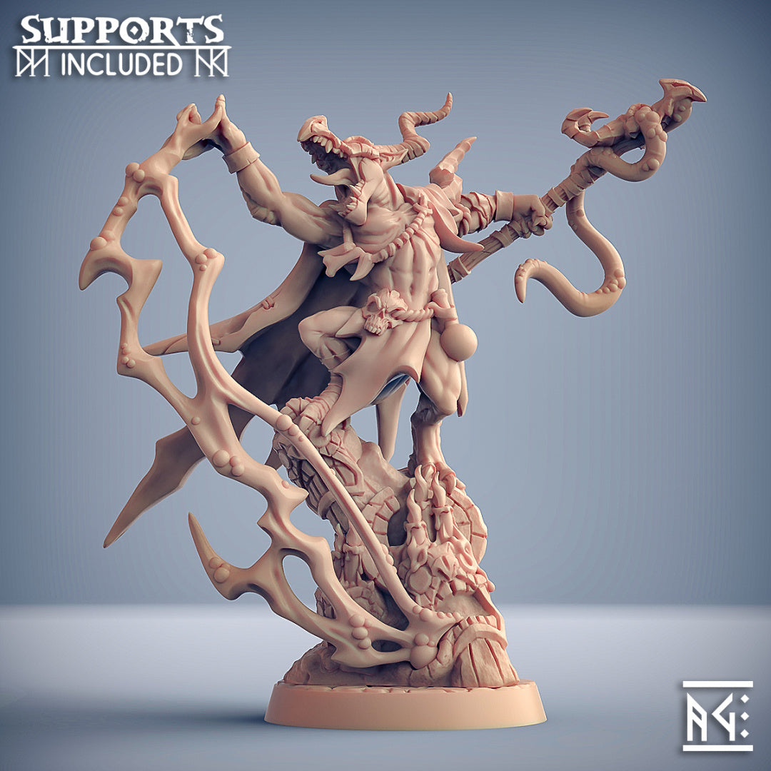 Kornutaaz the Plaguemancer | Plague-Mine Kobold | Fantasy D&D Miniature | Artisan Guild