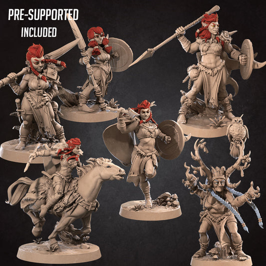 Amazon Woman Miniatures | Fantasy Miniature | Bite the Bullet