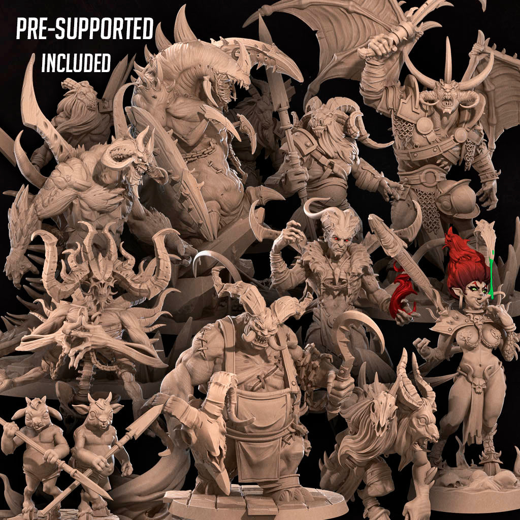 Bullet Hell Demons Miniatures (Full Set) | Fantasy Miniature | Bite the Bullet