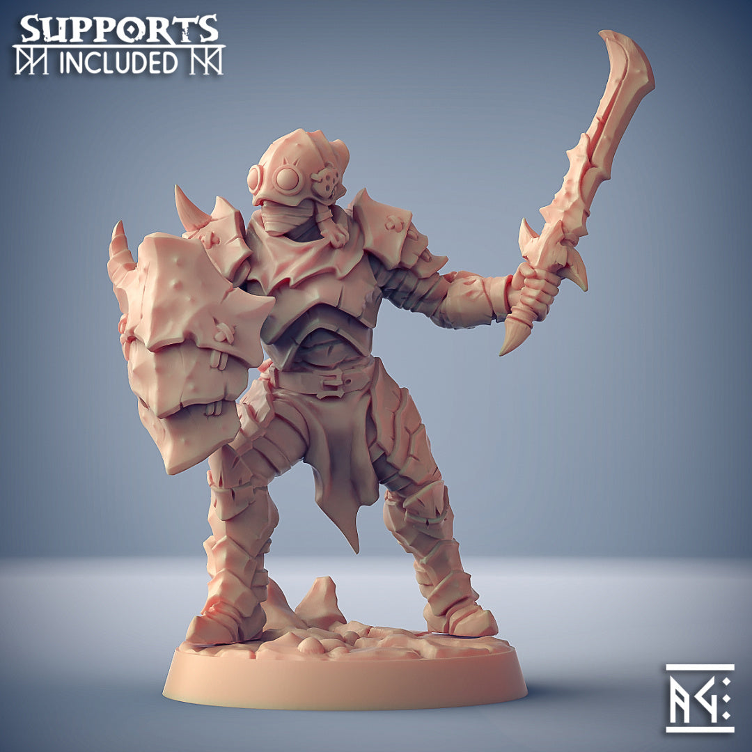 Scourgeland Survivor Miniatures (Full Set) | Fantasy D&D Miniature | Artisan Guild