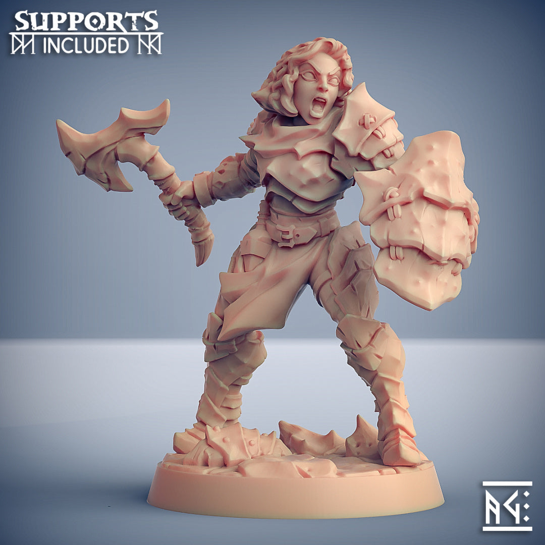Scourgeland Survivor Miniatures (Full Set) | Fantasy D&D Miniature | Artisan Guild