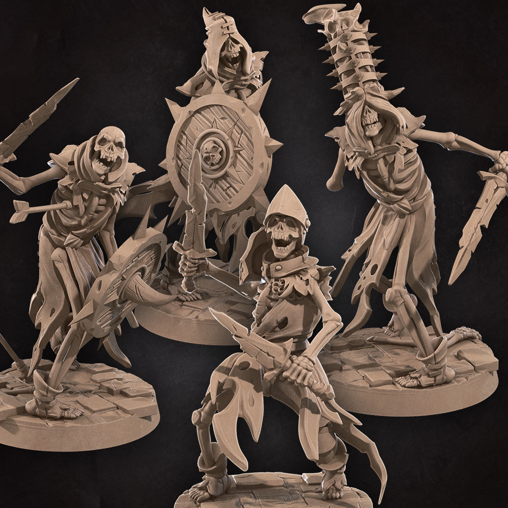 Dungeon Undead Miniatures | Fantasy Miniature | Bite the Bullet