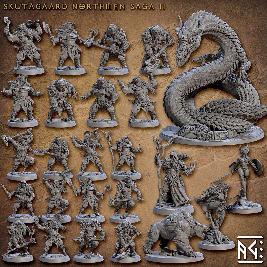 Skutagaard Northmen Saga II Miniatures (Full Set) | Fantasy D&D Miniature | Artisan Guild