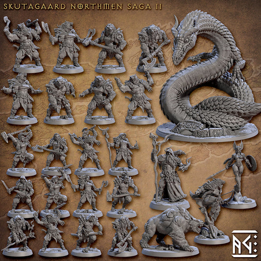 Skutagaard Northmen Saga II Miniatures (Full Set) | Fantasy D&D Miniature | Artisan Guild