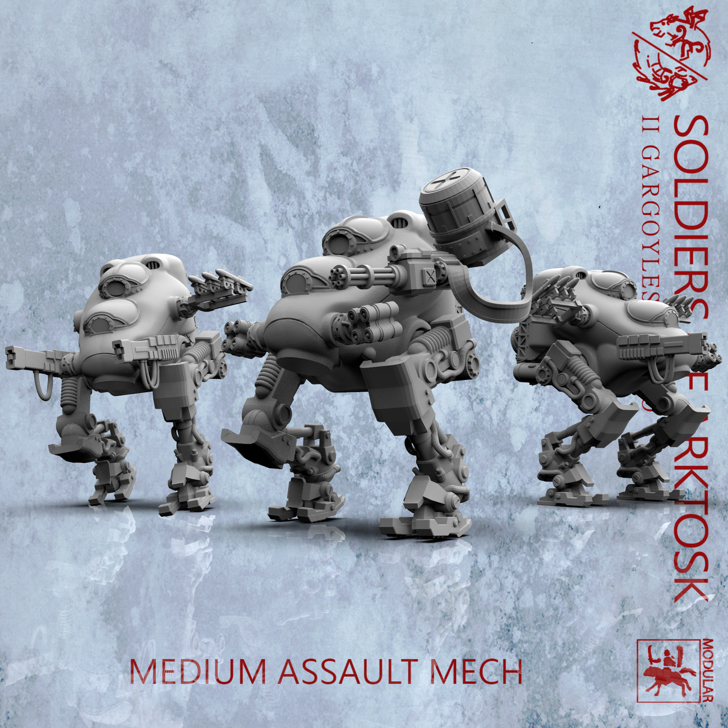 Soldiers of Arktosk - Medium Assault Mech | Modular War Machine for the Battlefield