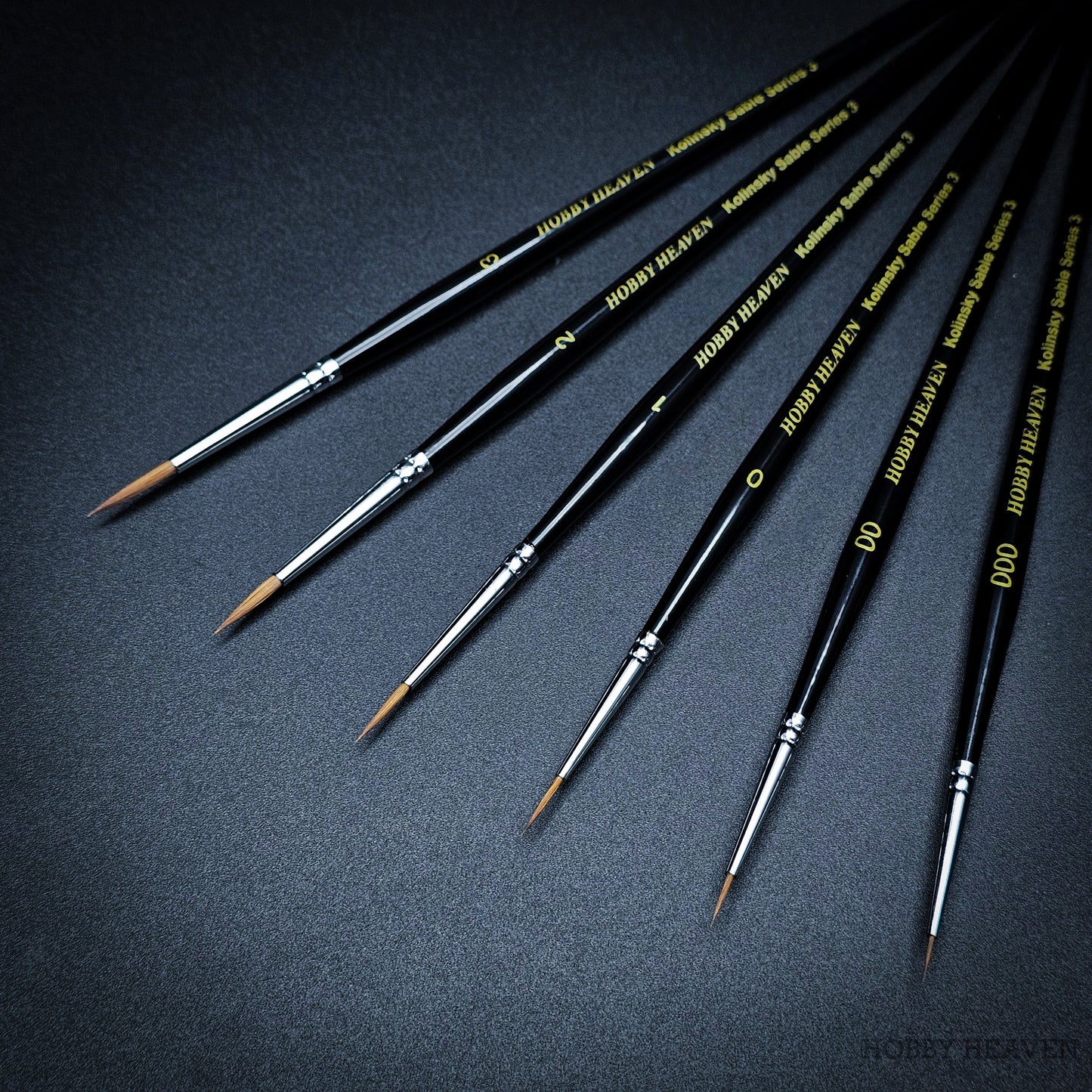 Hobby Heaven Kolinsky Sable Series 3 Brushes Singles and Sets