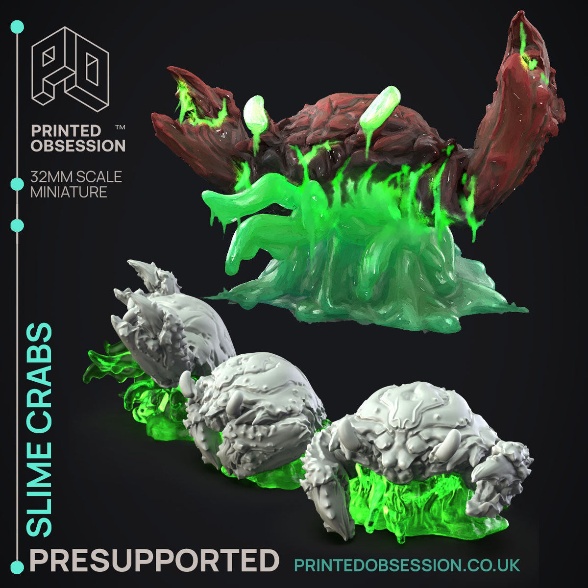 Slime Queen Rises Miniatures | Fantasy Miniature | Printed Obsession