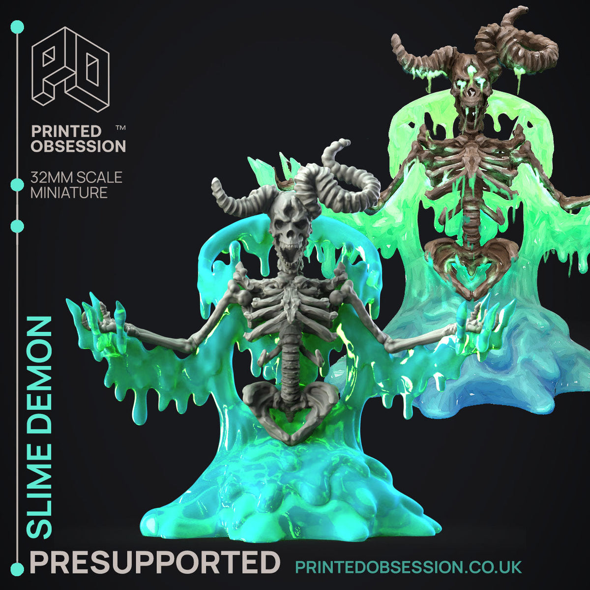 Slime Queen Rises Miniatures | Fantasy Miniature | Printed Obsession