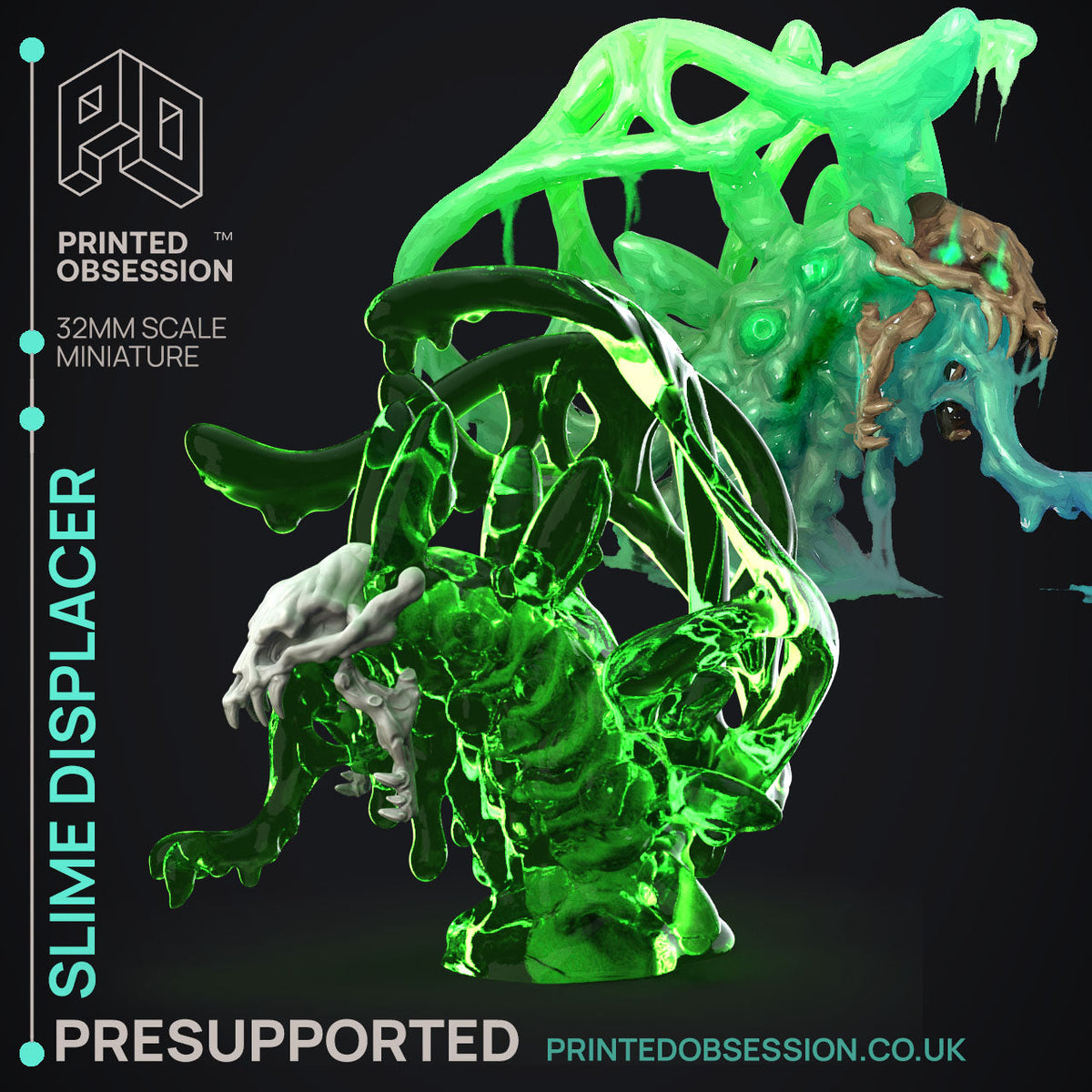 Slime Queen Rises Miniatures | Fantasy Miniature | Printed Obsession