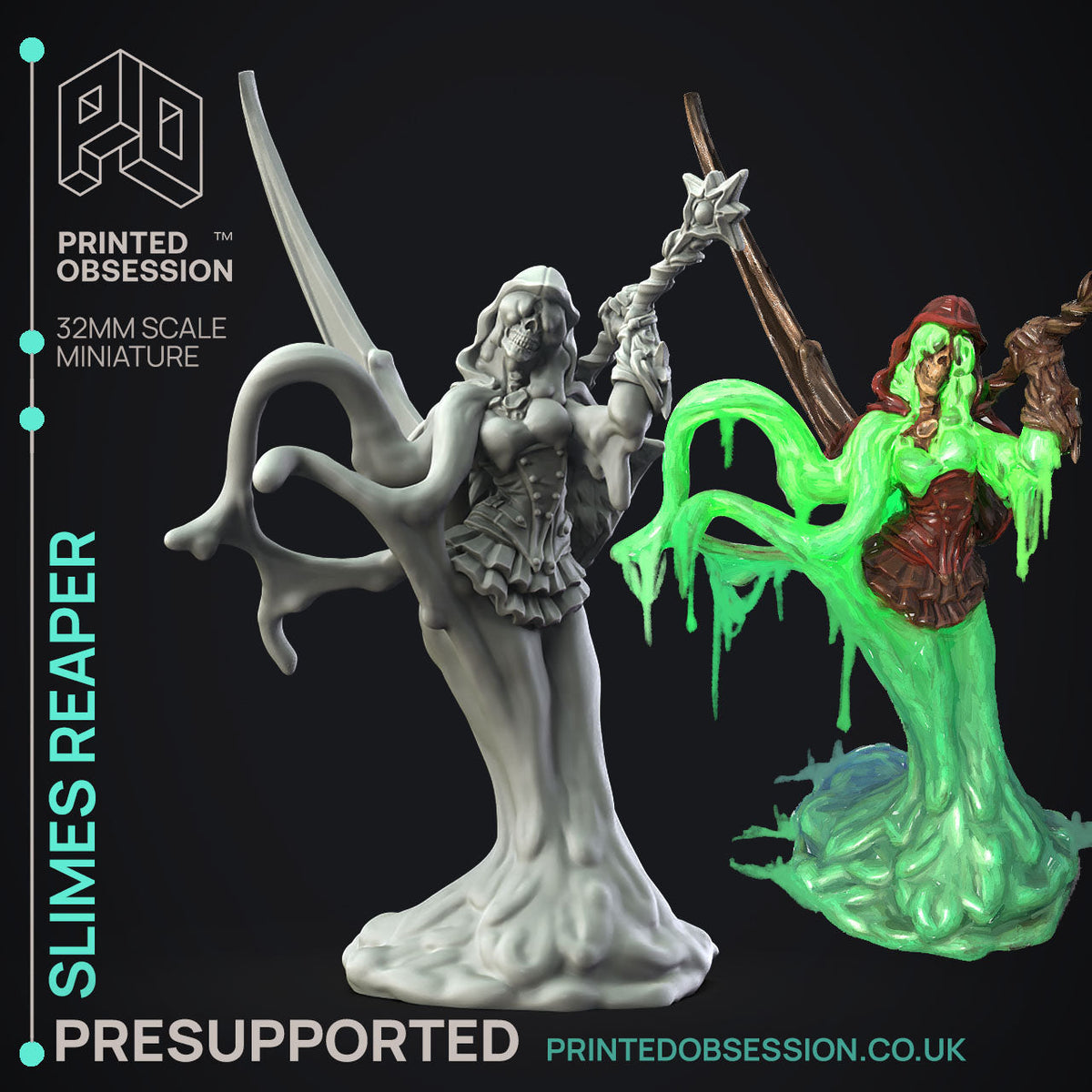 Slime Queen Rises Miniatures | Fantasy Miniature | Printed Obsession