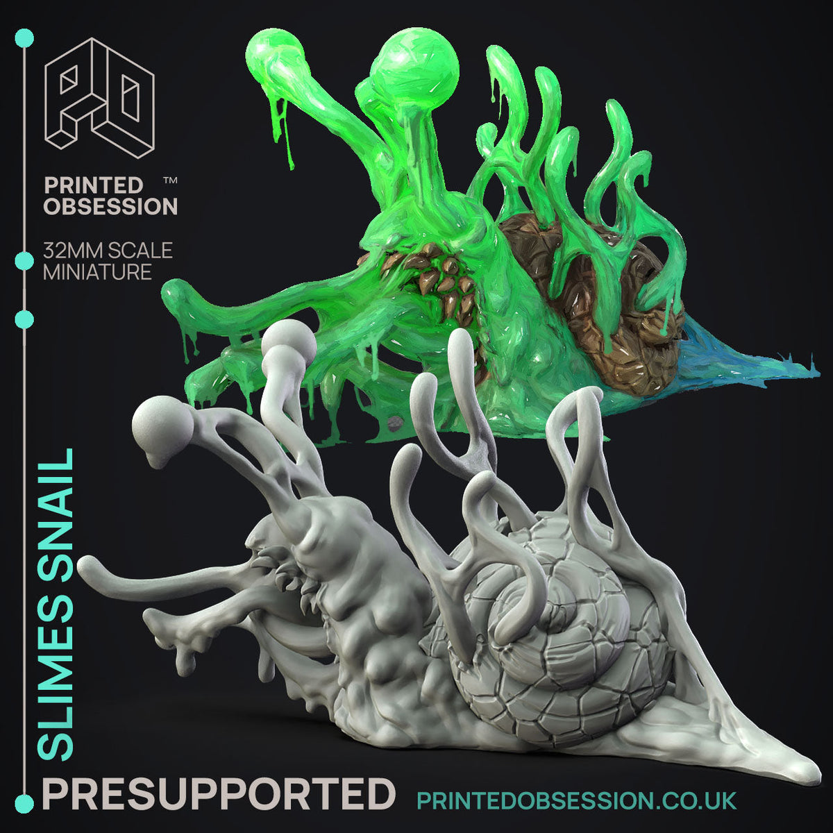 Slime Queen Rises Miniatures | Fantasy Miniature | Printed Obsession