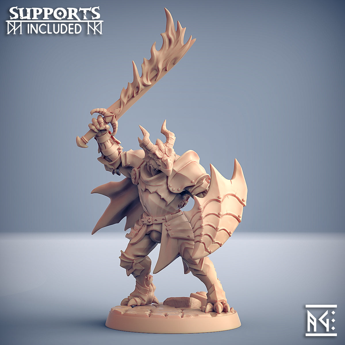 The Dragonguard Miniatures | Fantasy D&D Miniature | Artisan Guild