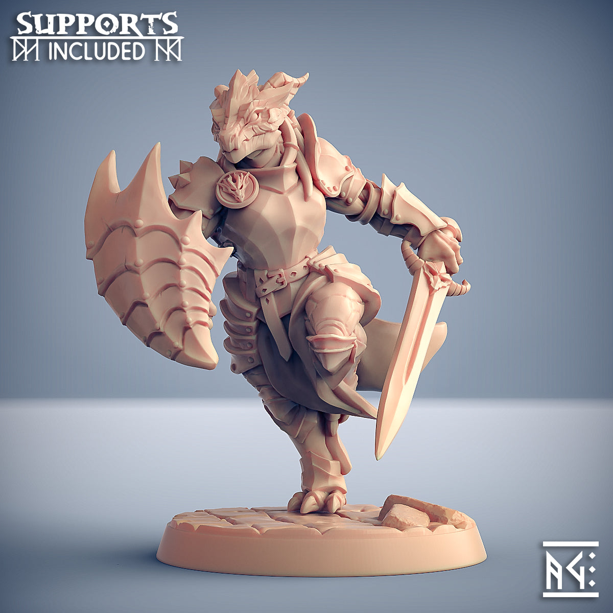 The Dragonguard Miniatures | Fantasy D&D Miniature | Artisan Guild