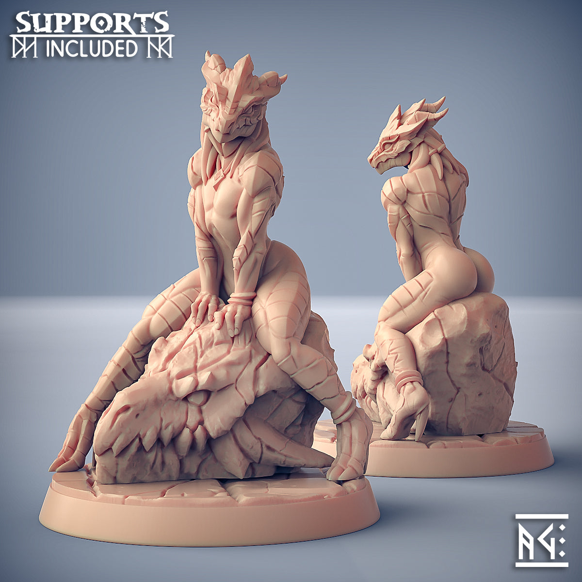 The Dragonguard Miniatures | Fantasy D&D Miniature | Artisan Guild