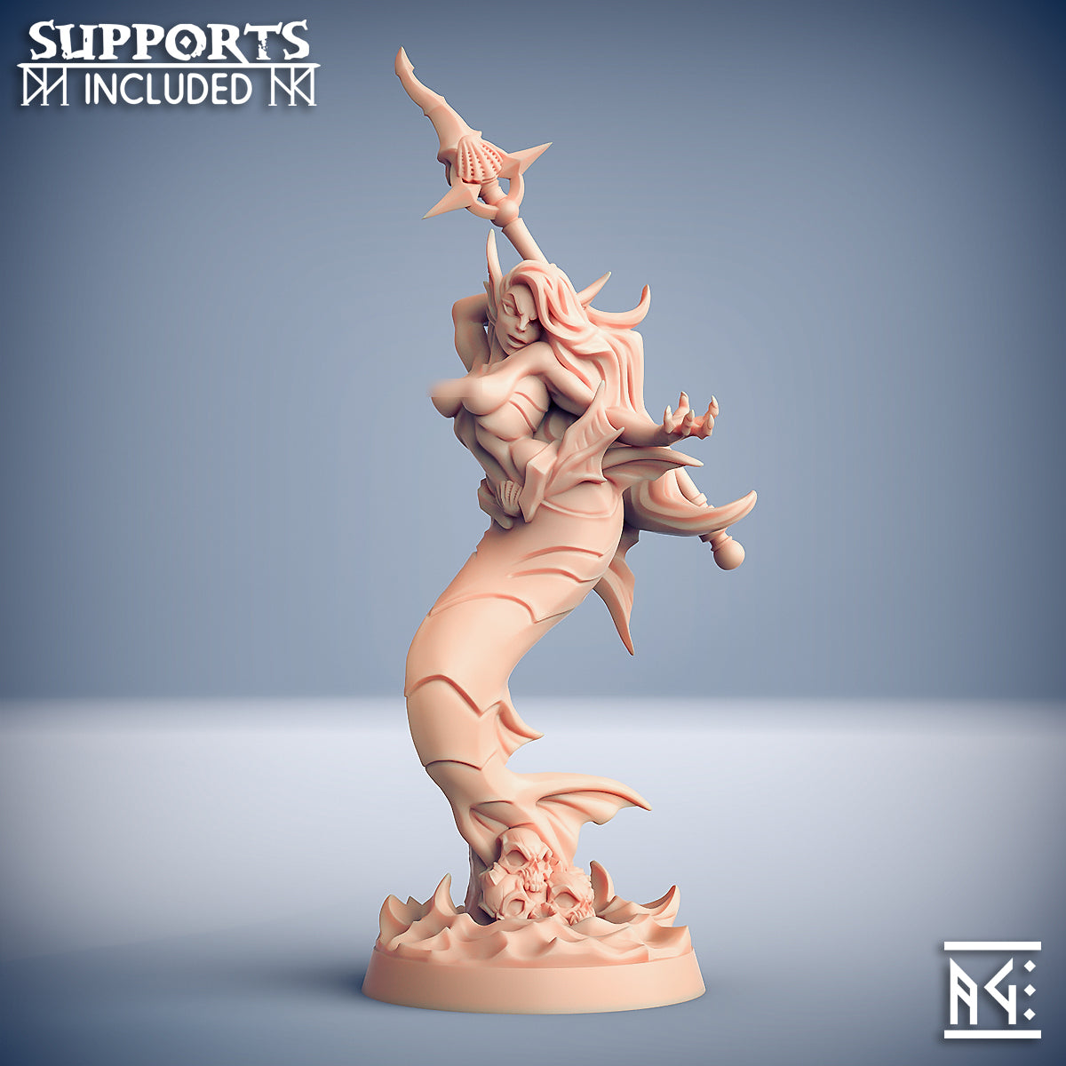 Telaxia Death-Tide Beauty | Death-Tide Jurakins | Fantasy D&D Miniature | Artisan Guild