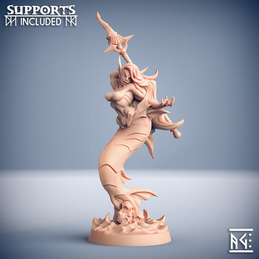 Telaxia Death-Tide Beauty | Death-Tide Jurakins | Fantasy D&D Miniature | Artisan Guild