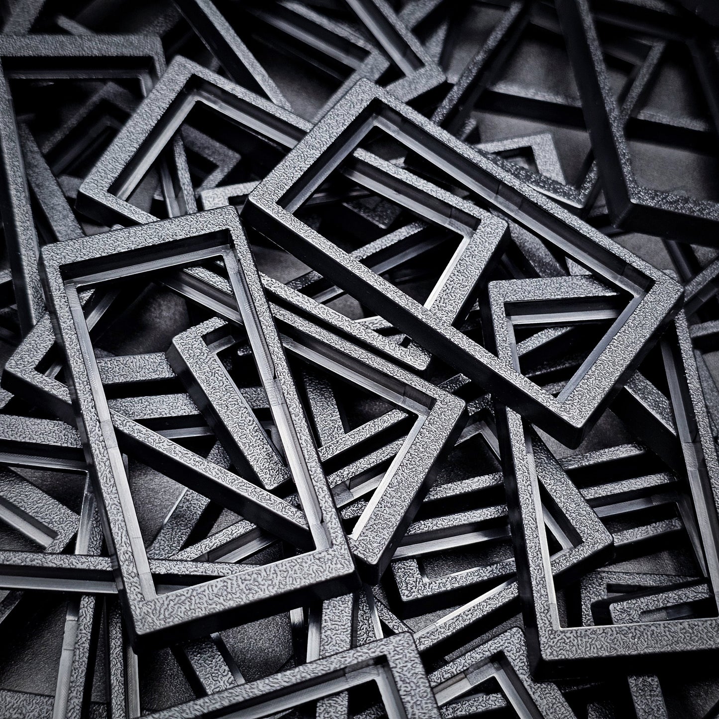 50x24mm to 60x30mm Rectangle Bases Converters ABS Plastic